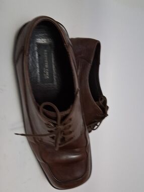Kenneth Cole New York Men's Brown Leather Lace-Up Oxfords
